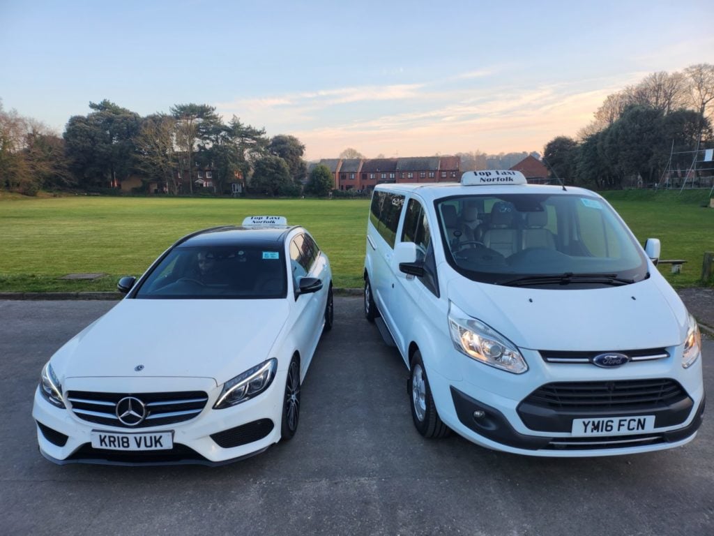 mercedes and mini bus